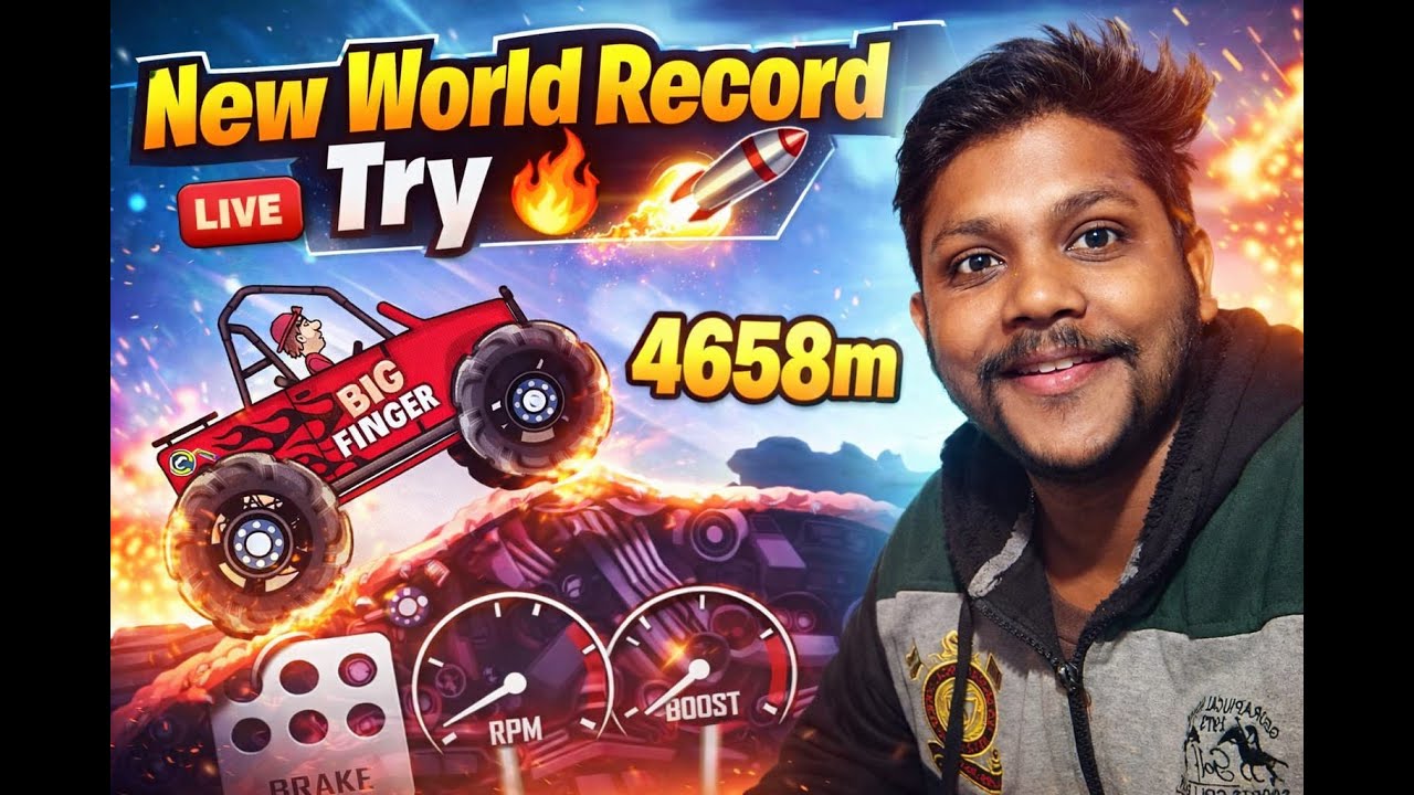 New World Record Try 🔥 | Hill Climb Racing
