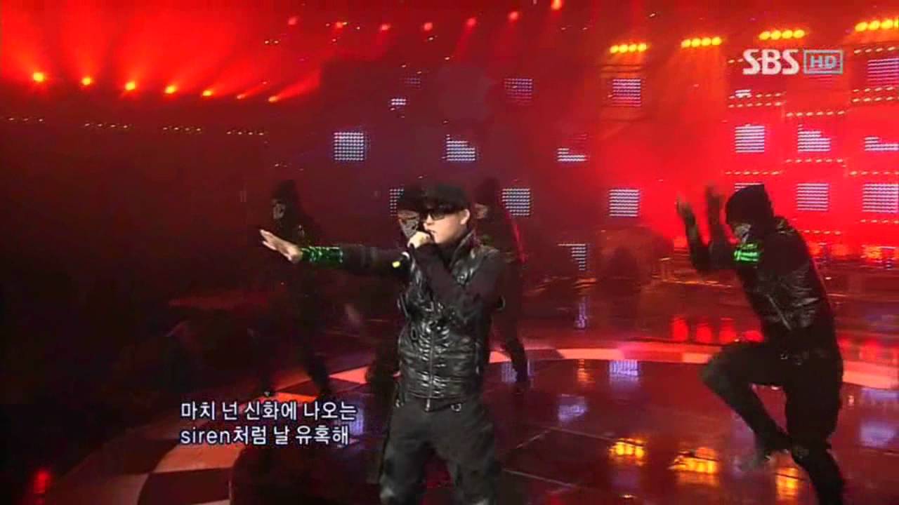 Eun Ji Won - Siren (은지원 - 사이렌) @ SBS Inkigayo 인기가요 100110