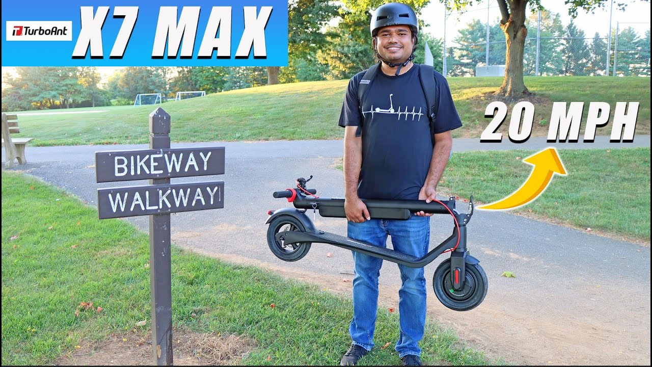 Turboant X7 Max Electric Scooter for Adults (Detachable Battery) - Under $500