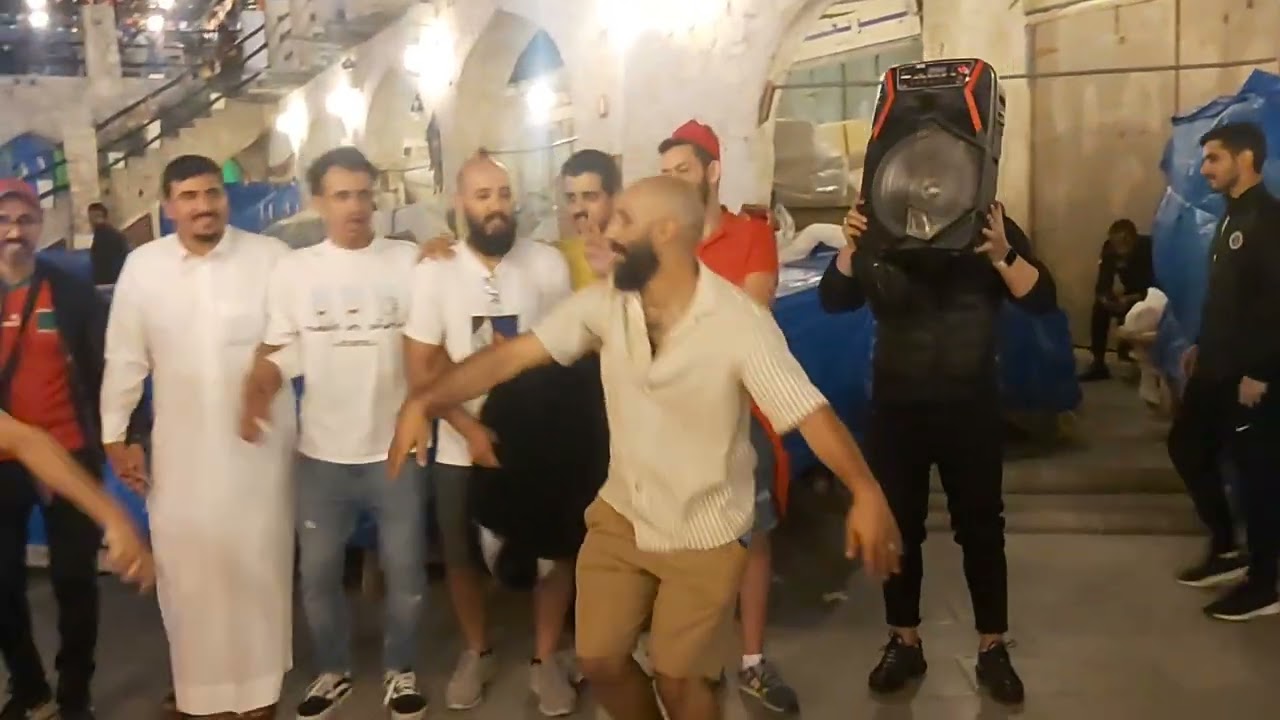 Famous Arabic culture music 🎶 dance  at souq waqif