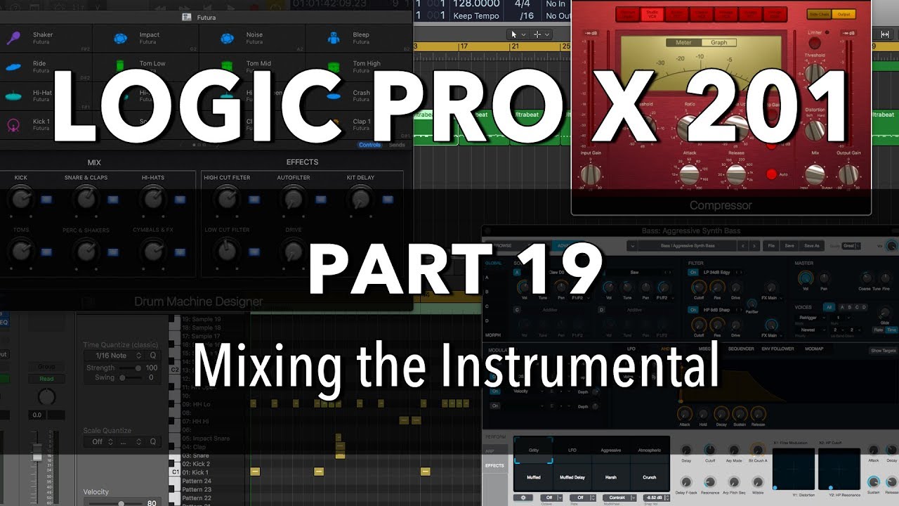 LOGIC PRO X 201 - #19 Mixing and Sound Design on the Instrumental