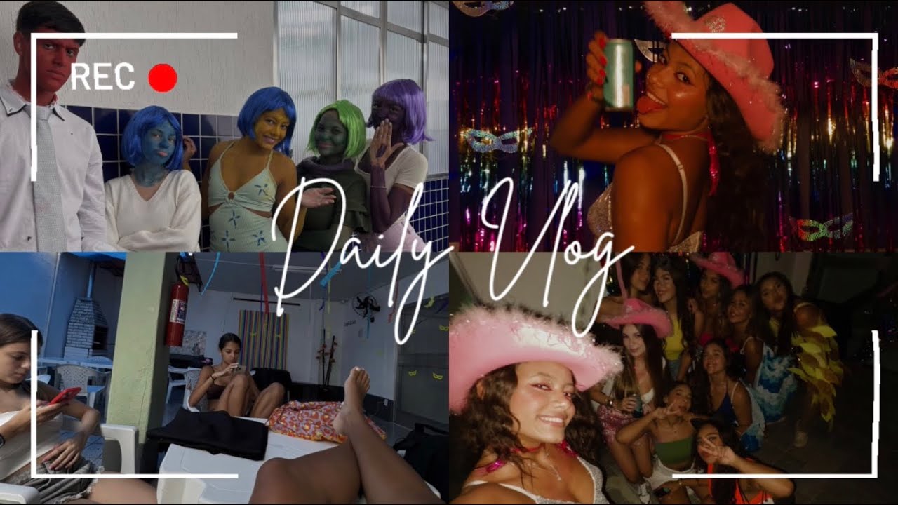 DAILY VLOG | sexta feira, primeiro trote na escola + resenha de carnaval 🎉🥳