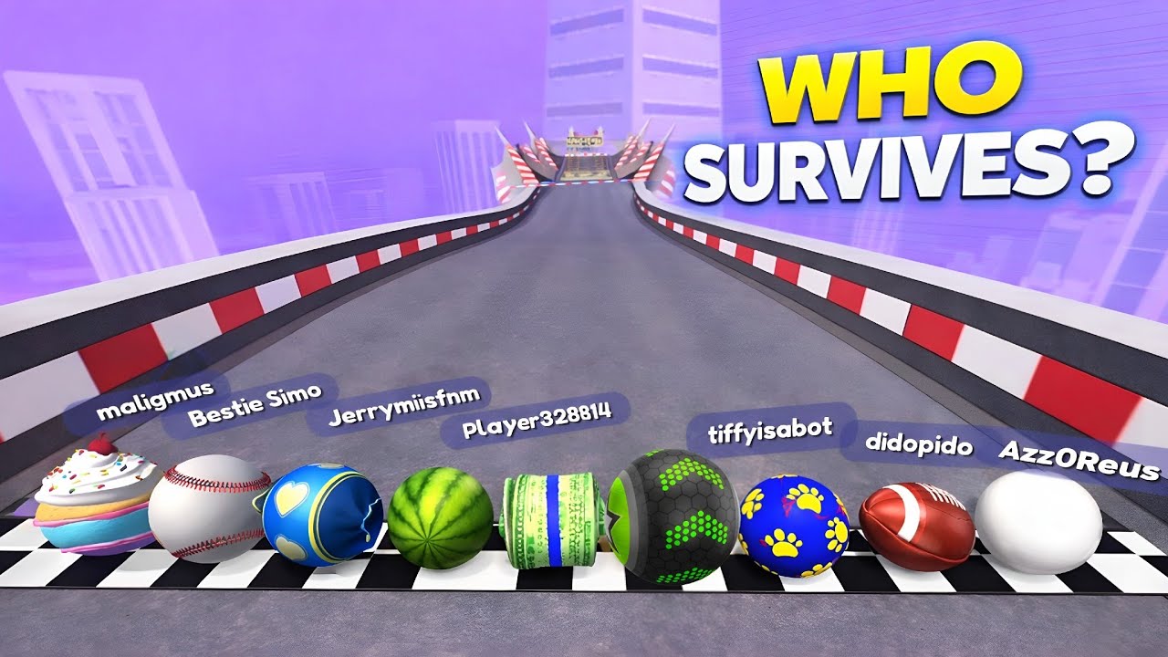 Ultimate Marble Race | Sky Track Challenge 124 #marblerace #ballrace