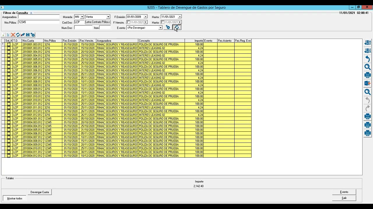 5  Devengar Gastos de Polizas de Seguro y Suscripciones