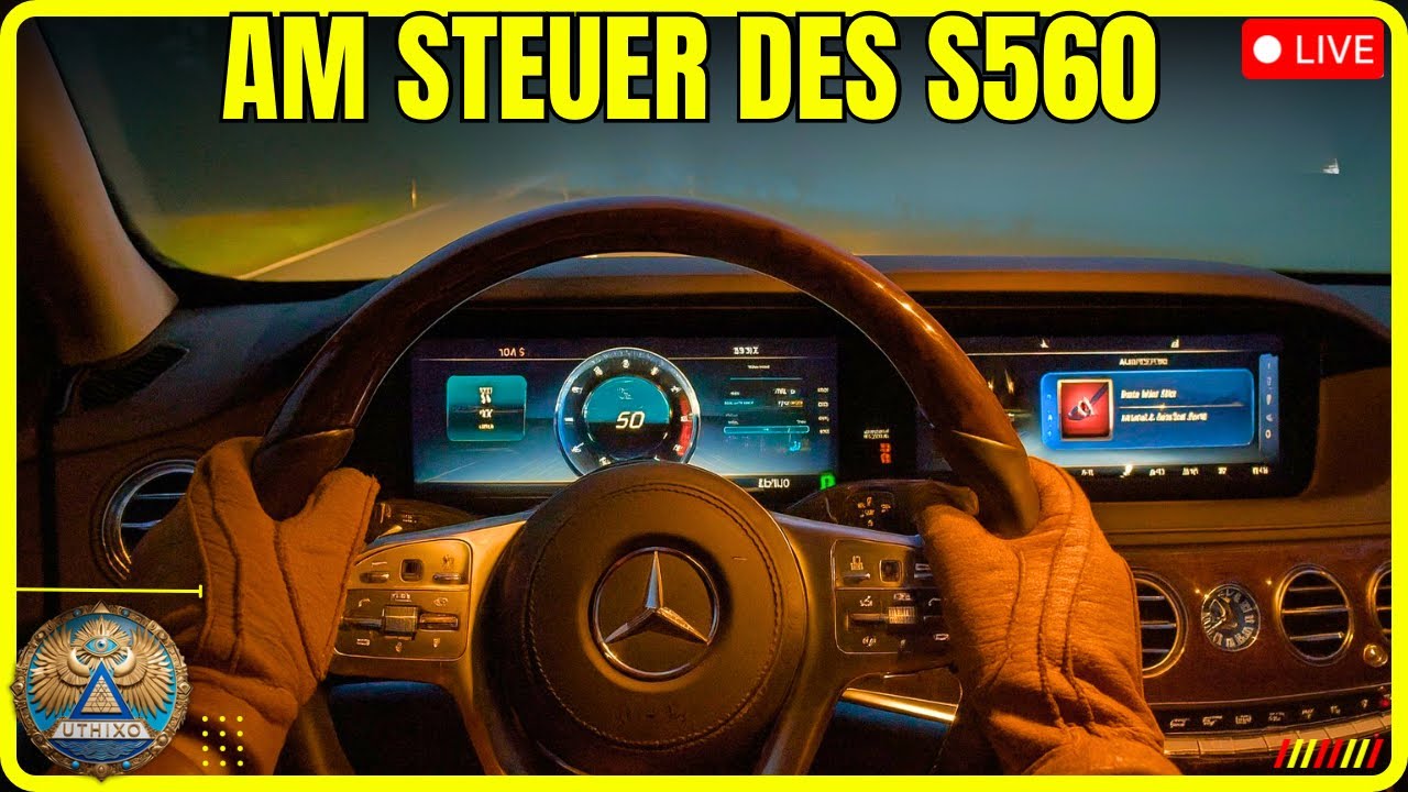 POV Drive Mercedes-Benz S560 4matic (W222 Mopf) V8 Biturbo SOUND & KICKDOWNS | 0-100kmh Night Drive