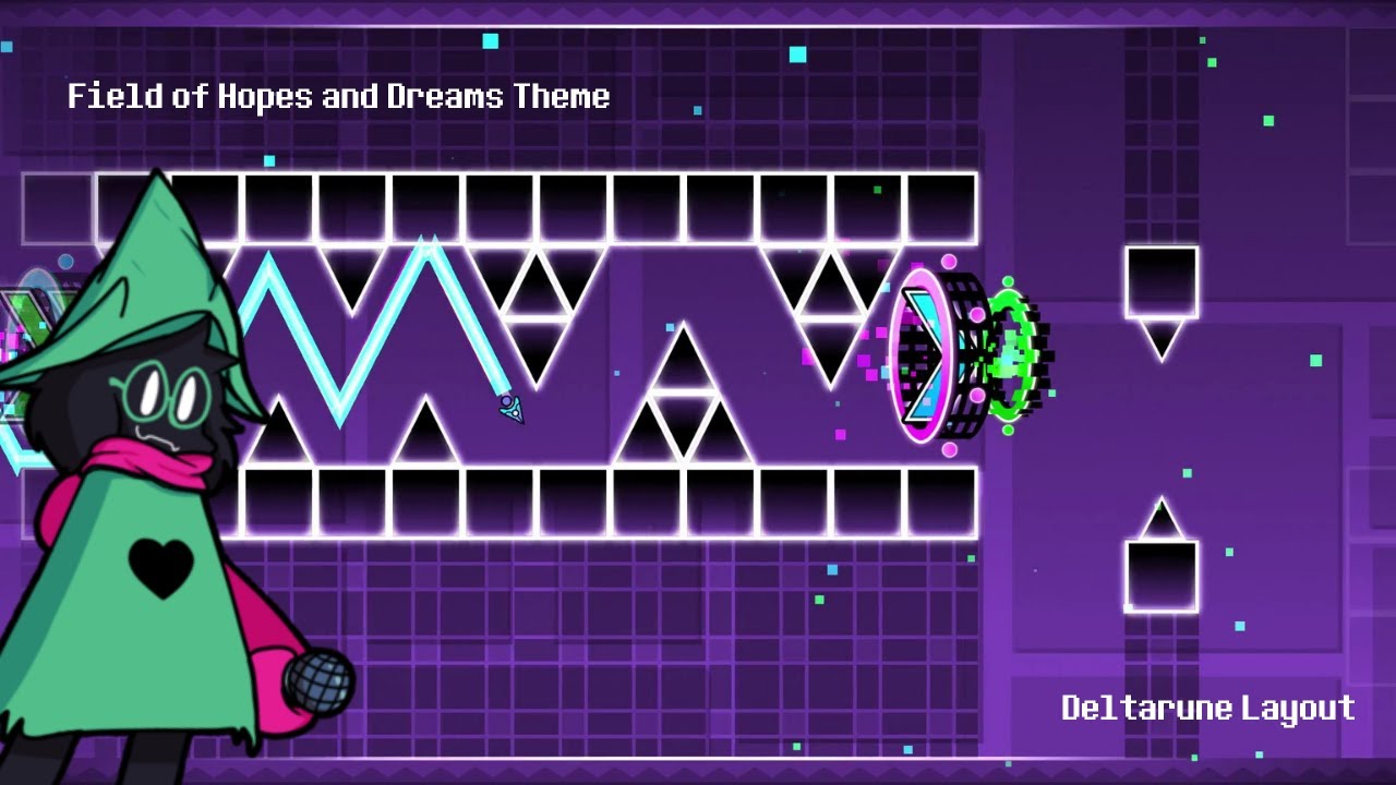 DELTARUNE Layout - Field of Hopes and Dreams | Geometry Dash 2.1