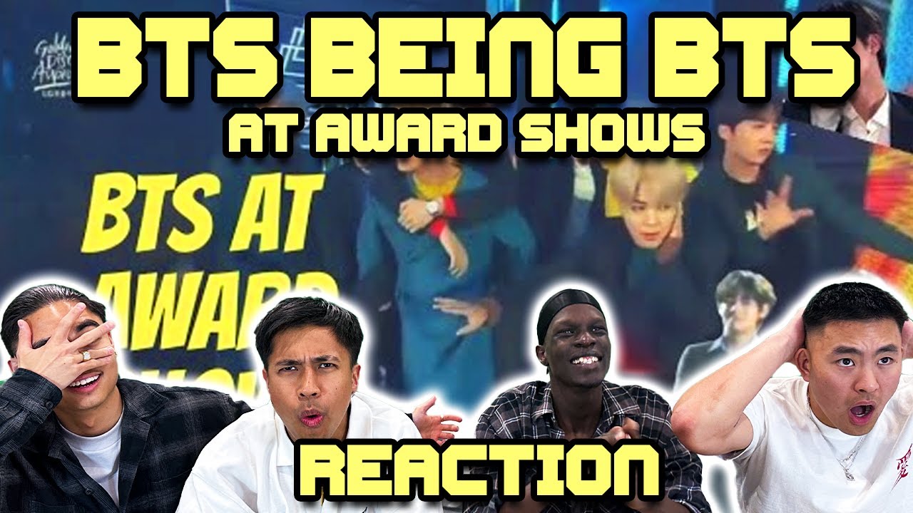 OUR FIRST TIME WATCHING BTS BEING BTS AT AWARD SHOWS!