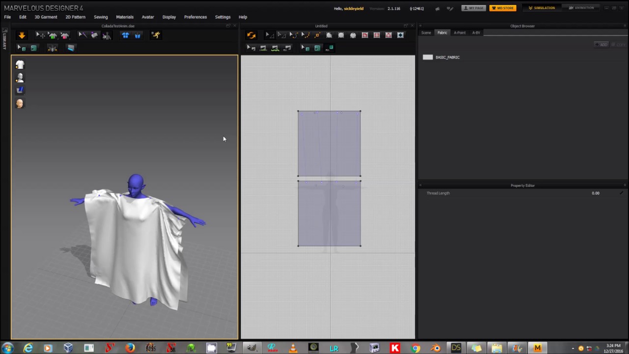 Marvelous Designer For Daz Studio 01: Draping With Animation