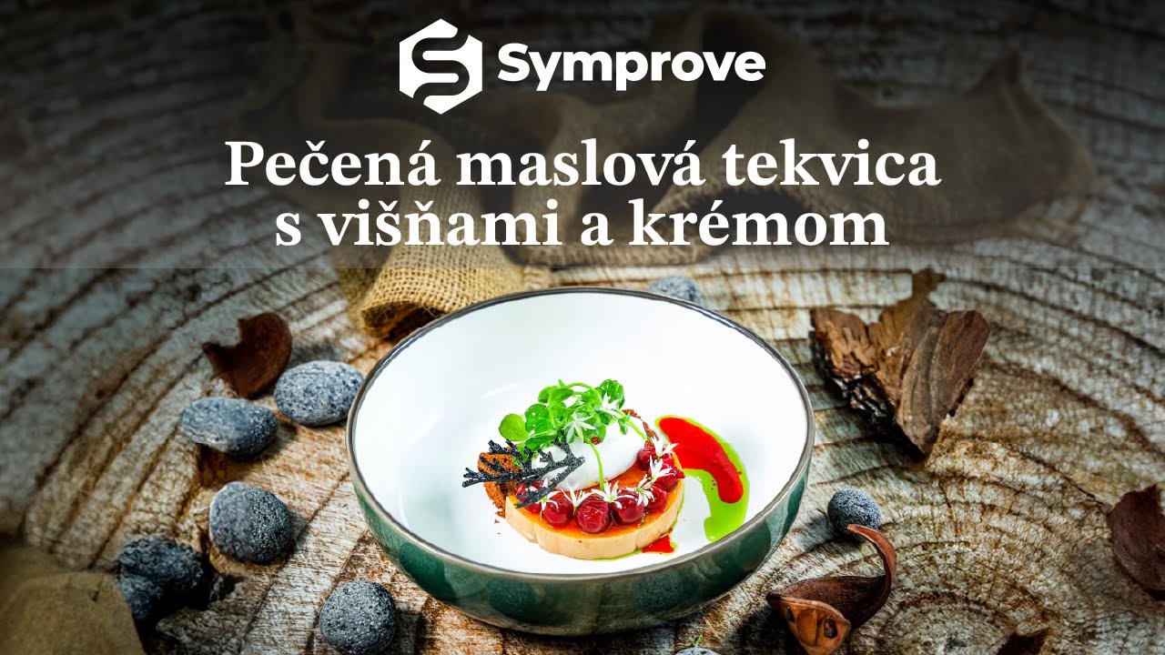 Recept - Pečená maslová tekvica s višňami a krémom