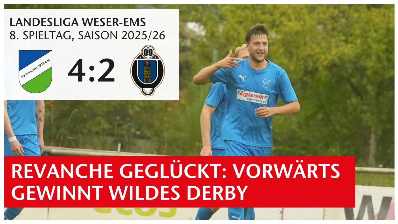 Highlights: SV Vorw&auml;rts Nordhorn &ndash; FC Sch&uuml;ttorf 09 | Landesliga Weser-Ems 2025/26 | GN-Online