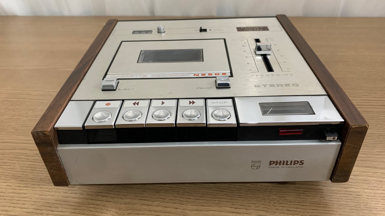 Conserto: Philips Cassette Recorder N2506 (Made in Holland Anos 70)