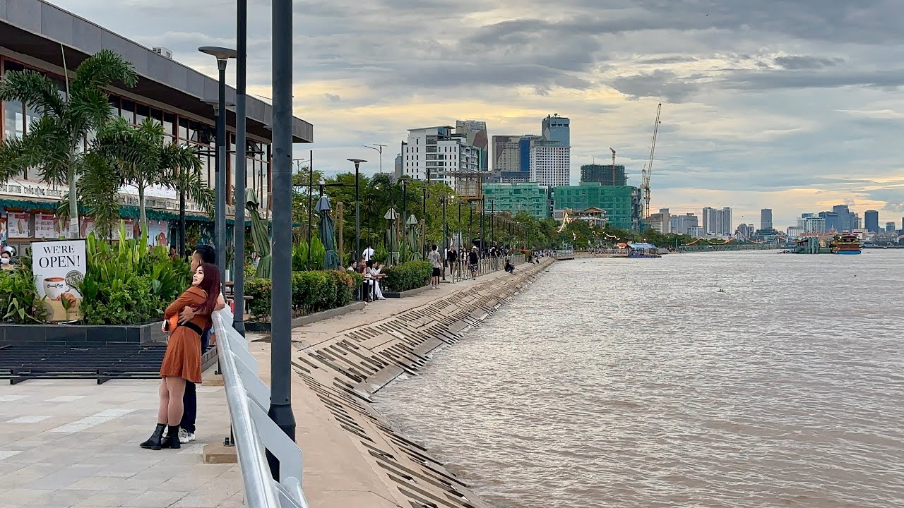 Phnom Penh Flooded season is over, look at the beautiful river at Koh Norea City | Phnom Penh 2025