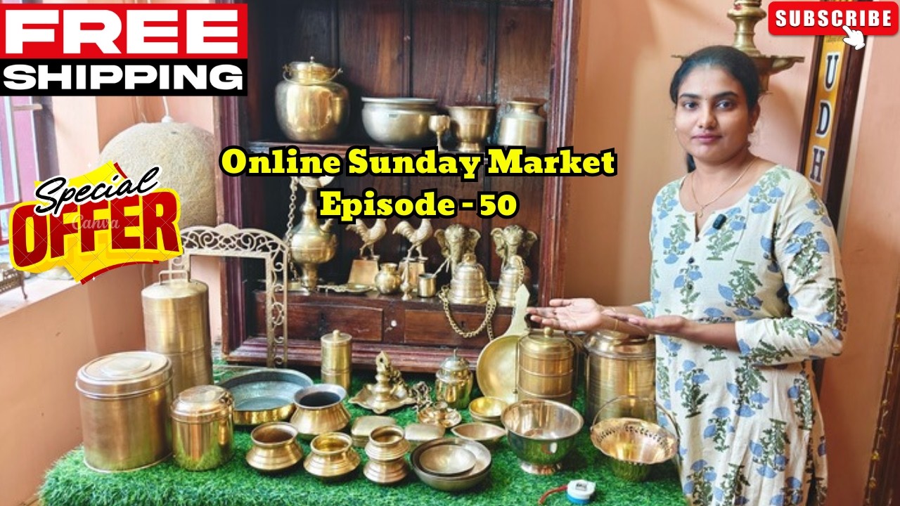 SundayMarket-50 Old Antique brass & bronze items for sale | Free delivery | @Udhaya Antique #viral