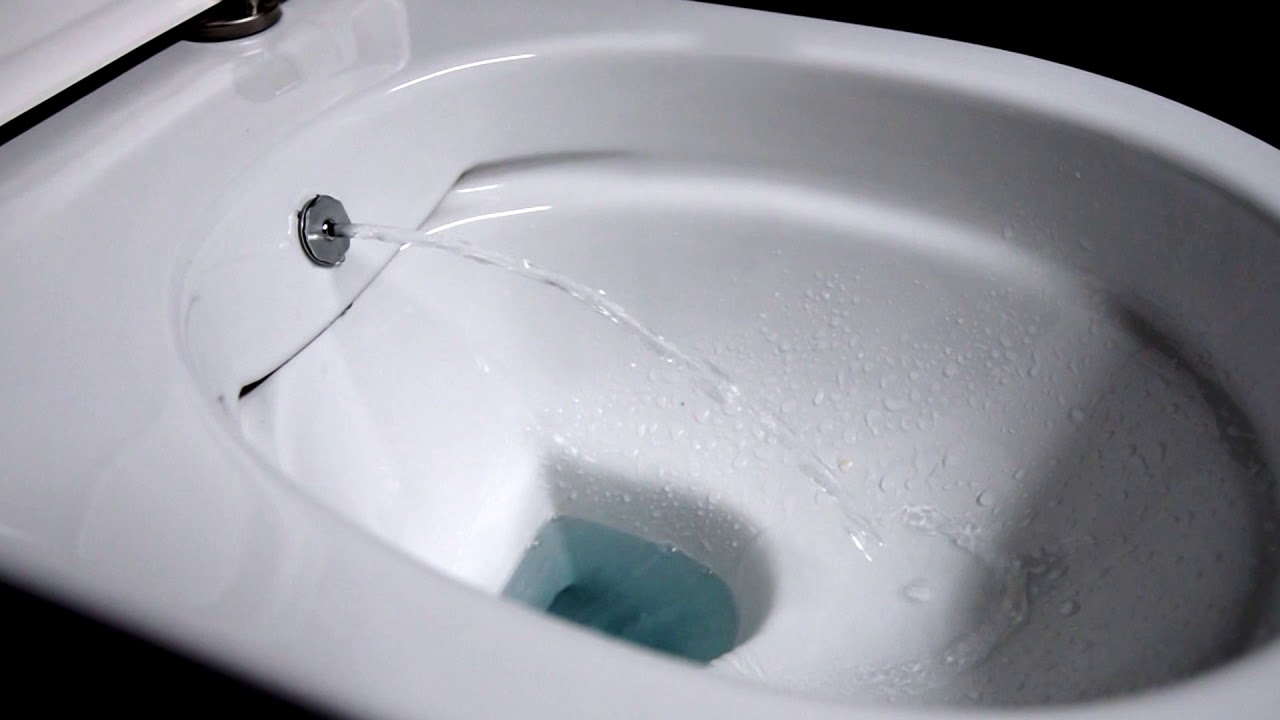 Dusch-WC / Toilette mit Bidetfunktion / Taharet in Funktion von Aqua Bagno by Badtraum24.de