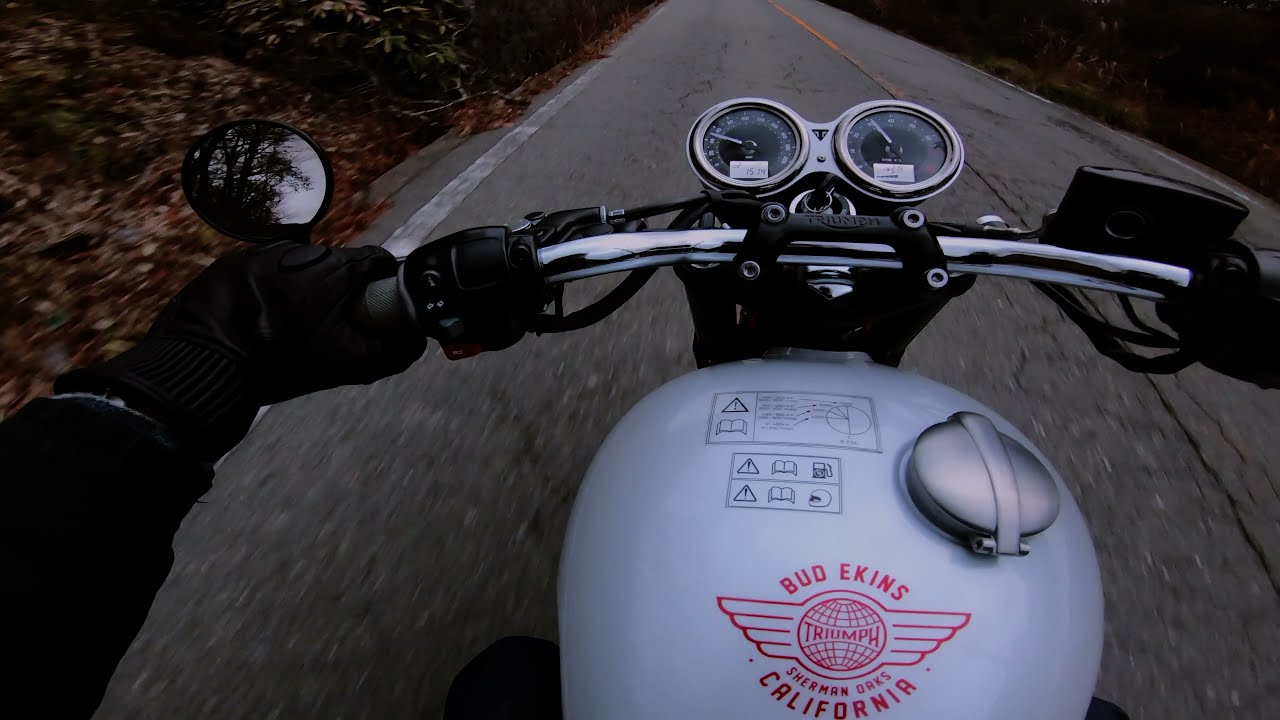 【ツーリング】瑠璃渓 鳴瀑 ~Triumph Bonneville T100~