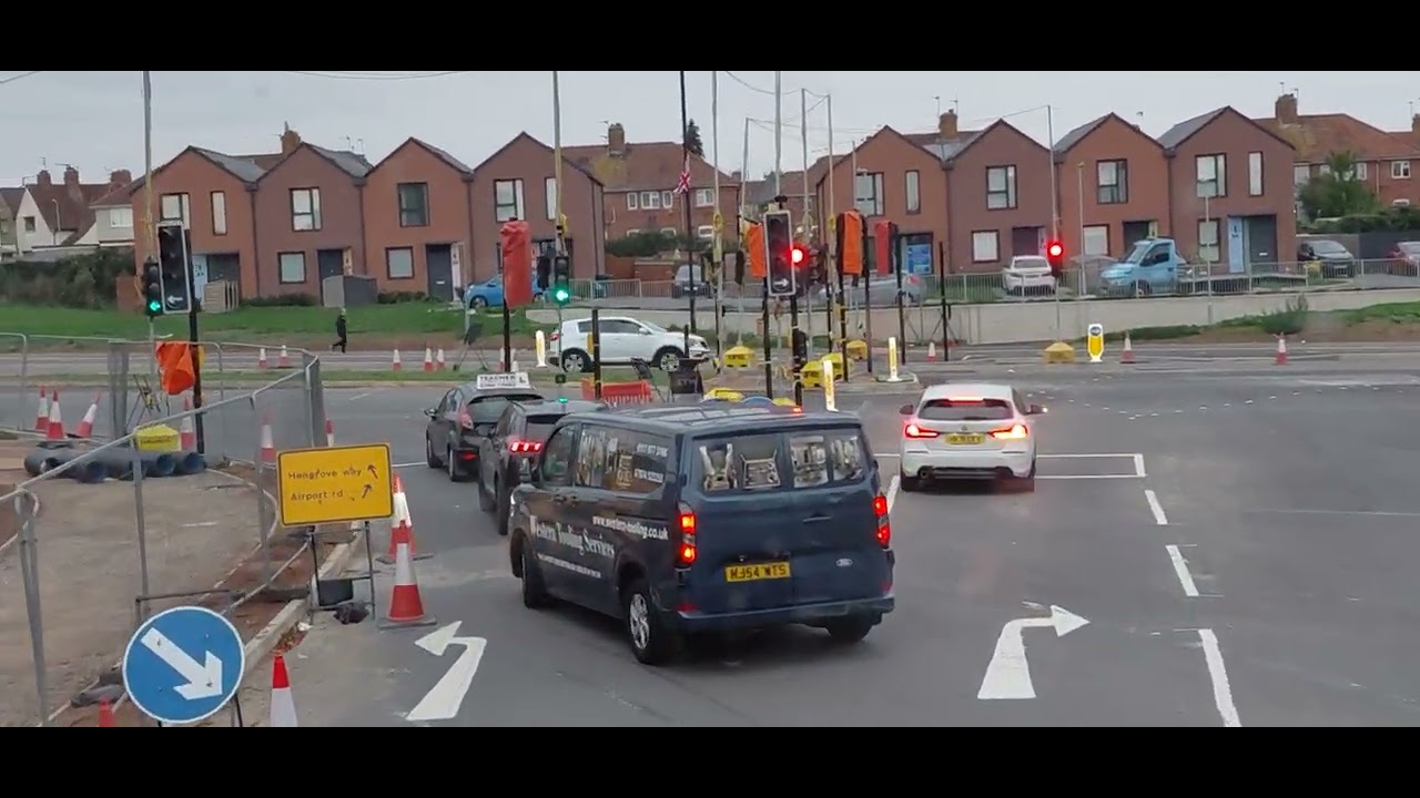 Travelling through the new Bamfield Rd Junction Bristol 