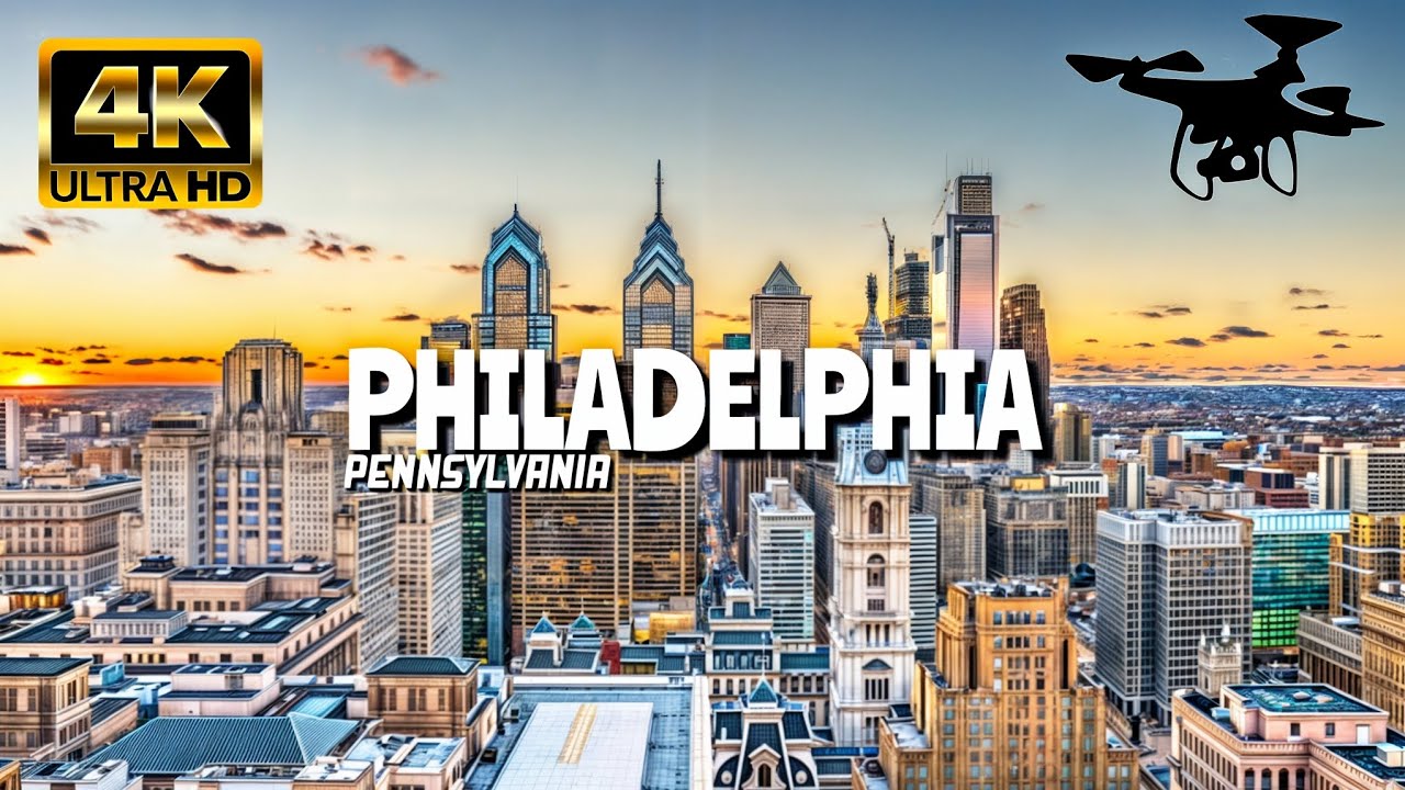 Philadelphia, Pennsylvania In 4K By Drone - Amazing View Of Philadelphia, Pennsylvania