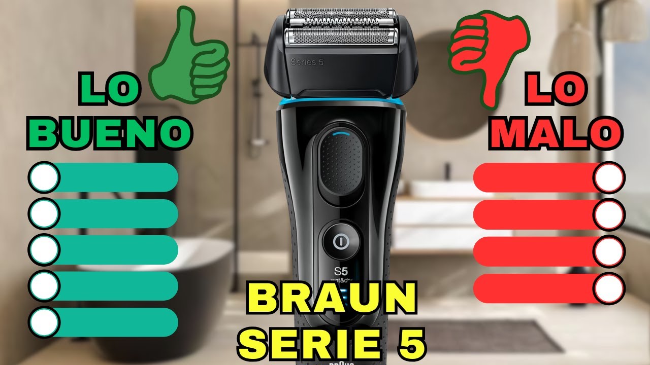 ✅ PROS y CONTRAS ❌ de la Afeitadora Braun Serie 5 | Opinión
