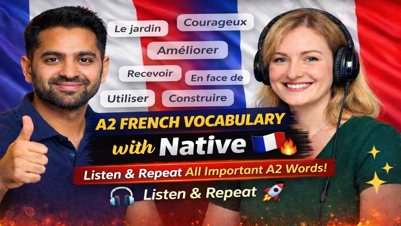 “A2 French Vocabulary with Native 🇫🇷”“Complete A2 Vocab Practice”“A2 Level – Listen & Repet
