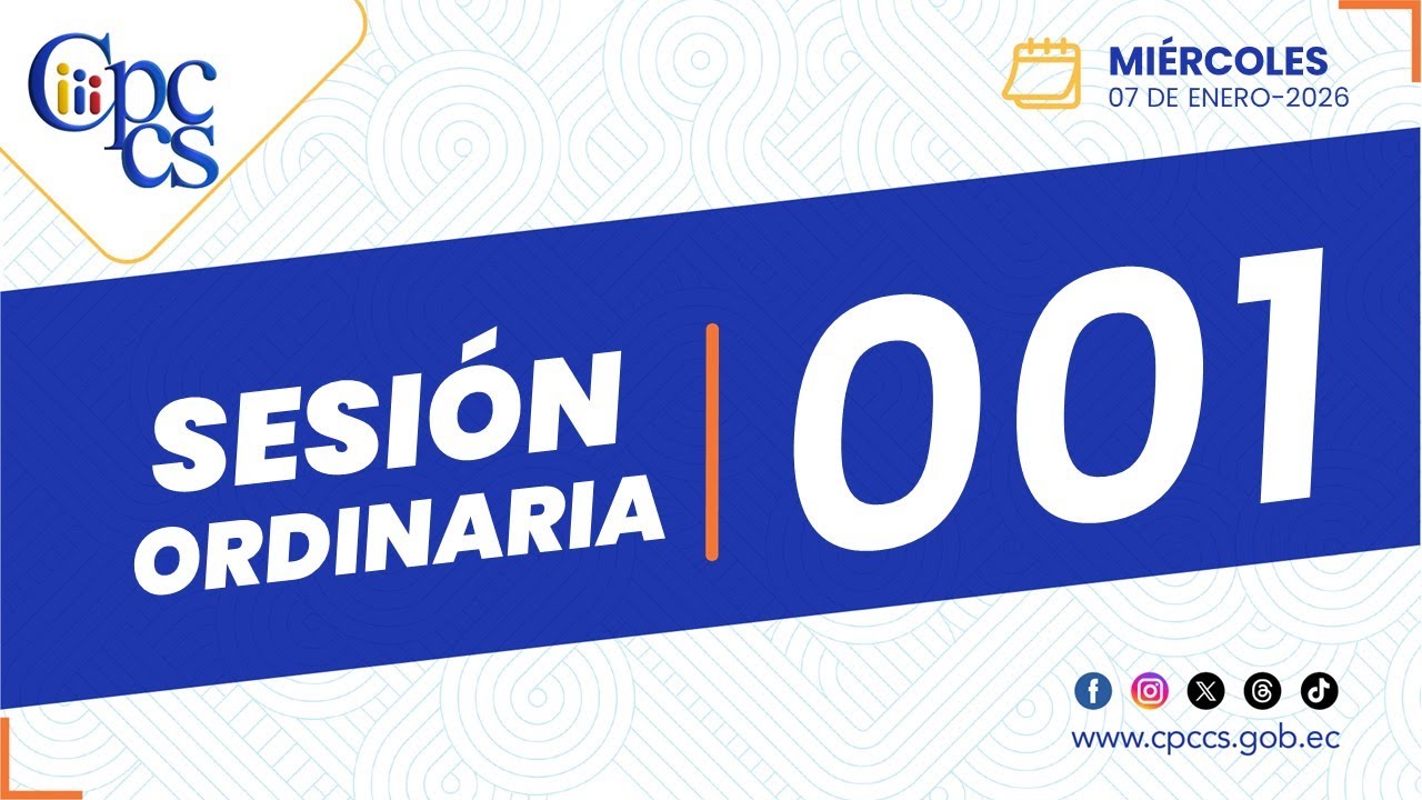 SESIÓN ORDINARIA N°001 07-01-2026
