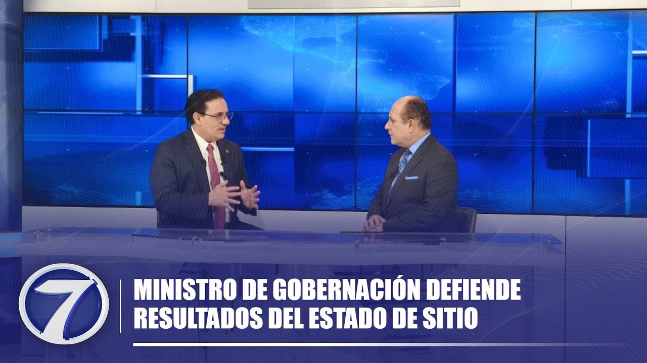 Ministro de Gobernación defiende resultados del estado de sitio