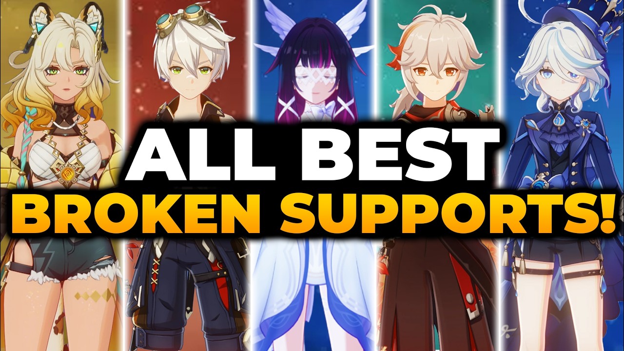 ALL BEST SUPPORT CHARACTERS IN GENSHIN IMPACT (NEW BROKEN META!) | NO YAPPING | Genshin Impact