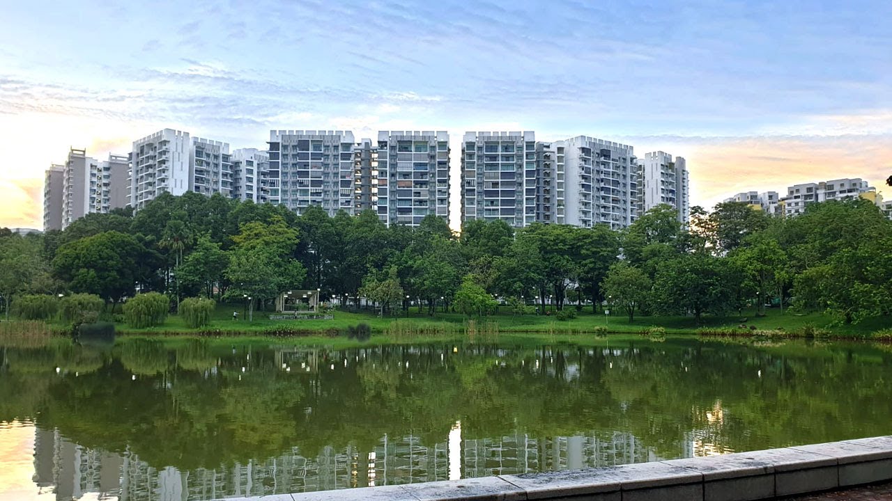 Relaxing Walk in the Rain at Punggol Park, Singapore | ASMR