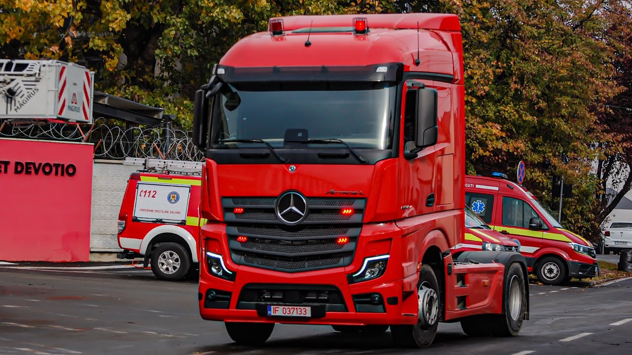 New fire truck / Noul camion de pompieri Mercedes Benz Actros 5 1853 LS