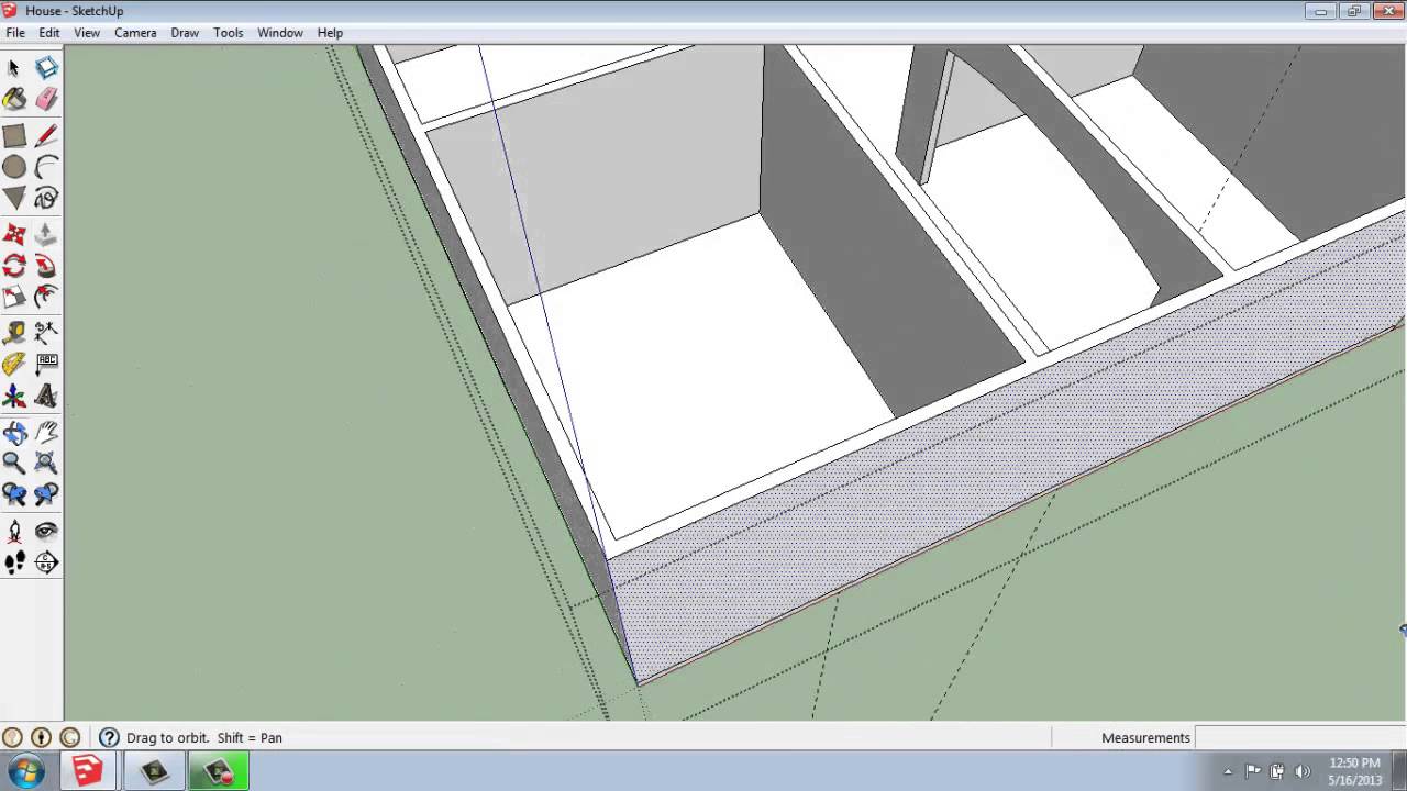 SketchUp #22 - Small House - Wall Openings in a Grouped Object - Brooke Godfrey