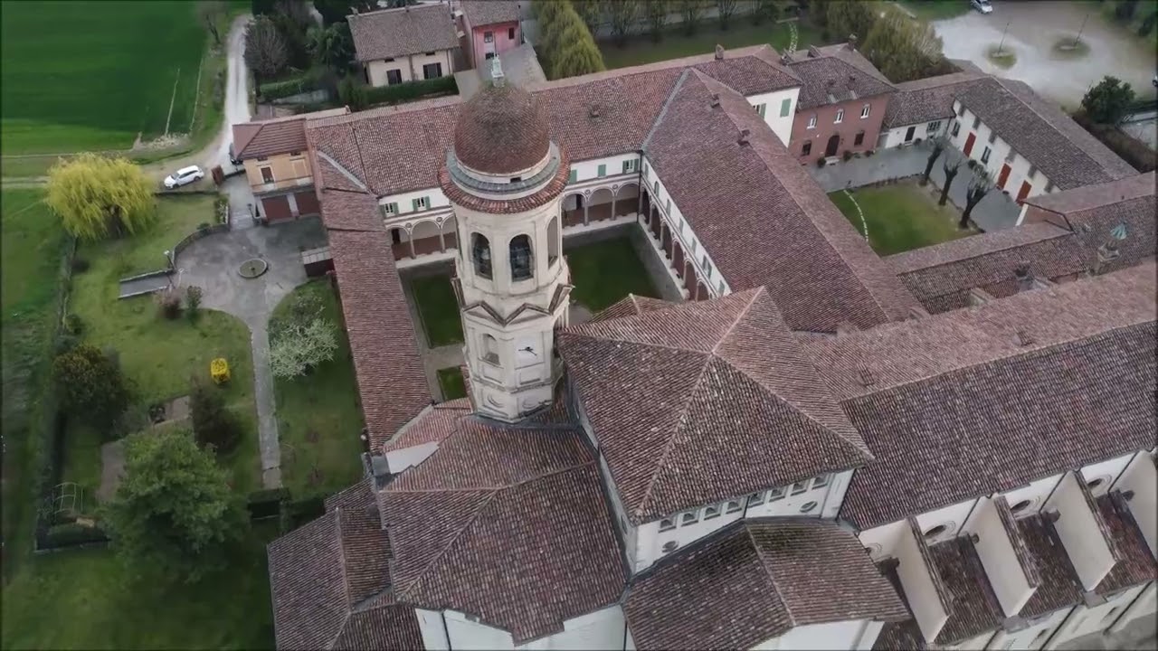 San Sigismondo in Cremona 4K (drone view)