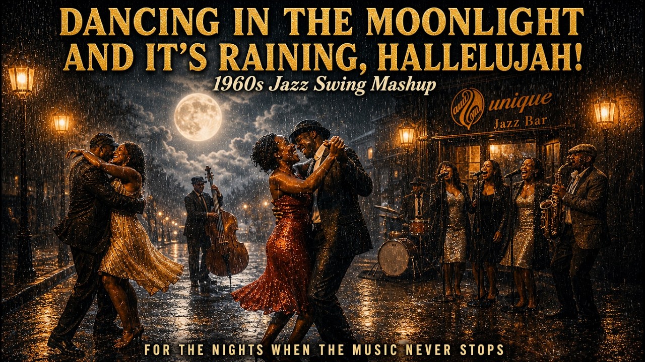 Dancing in the Moonlight while is raining Men Hallelujah (1960s Jazz Swing Mashup)