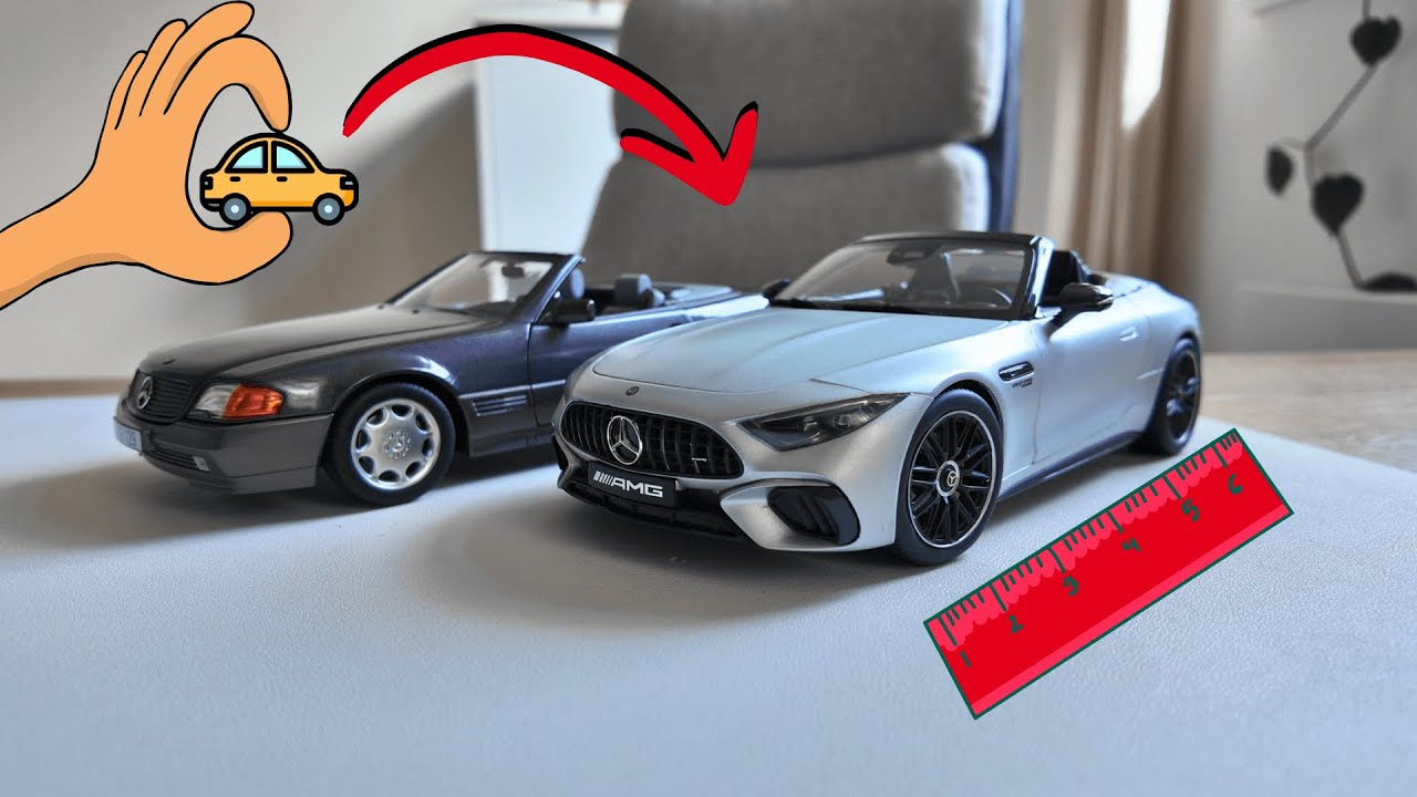 Neuer SL als Modellauto 1:18 Ma&szlig;stab | Entt&auml;uschend oder genial? Vergleich mit dem Klassiker!