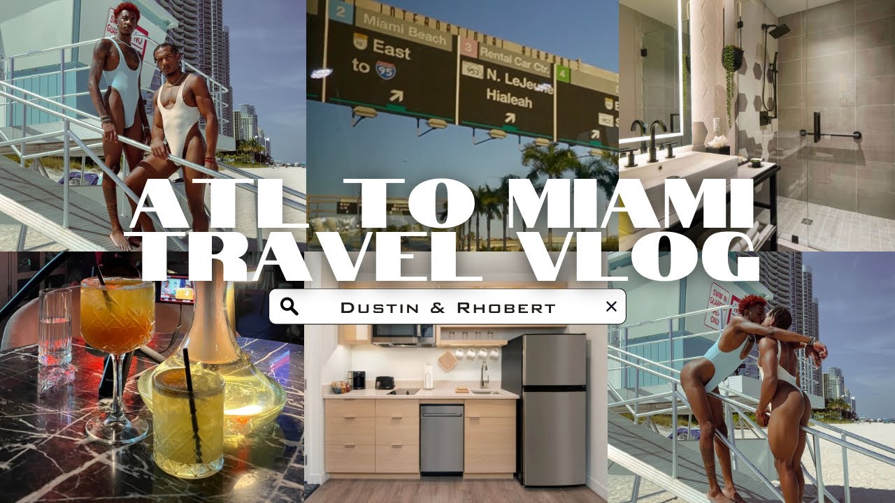 ATL TO MIAMI TRAVEL VLOG| POOL PARTY + BBL HOTEL + CONTENT DAY AT THE BEACH + NIGHT OUT IN MIAMI