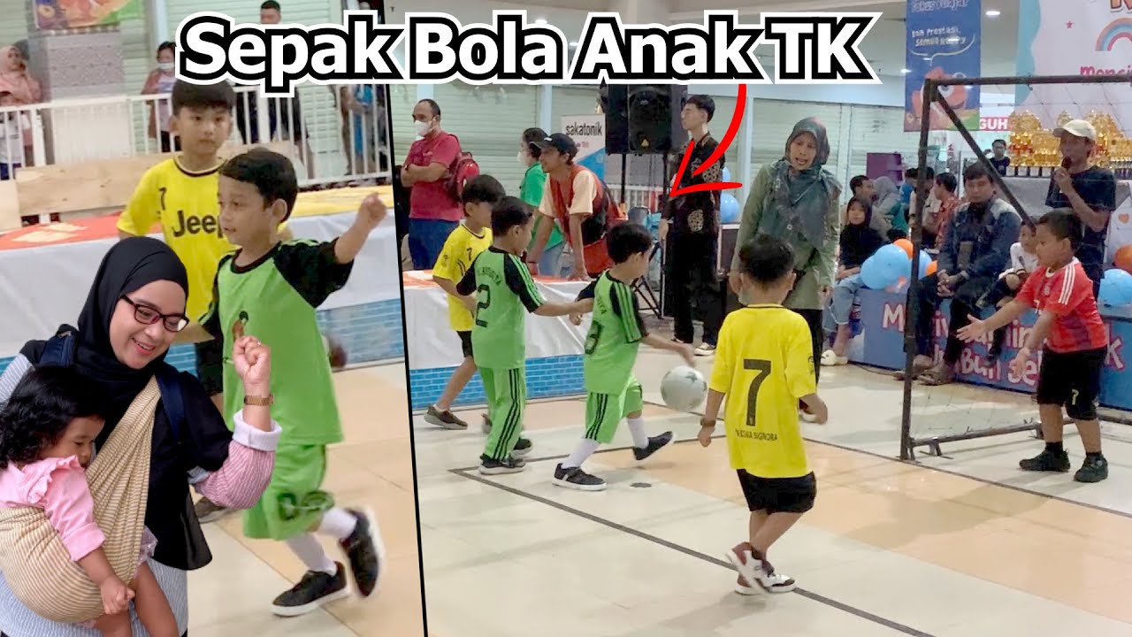 Sepak Bola Anak TK Lucu Banget ! Jadi Supporter Pertandingan Futsal Antar Sekolah TK Tasikmalaya