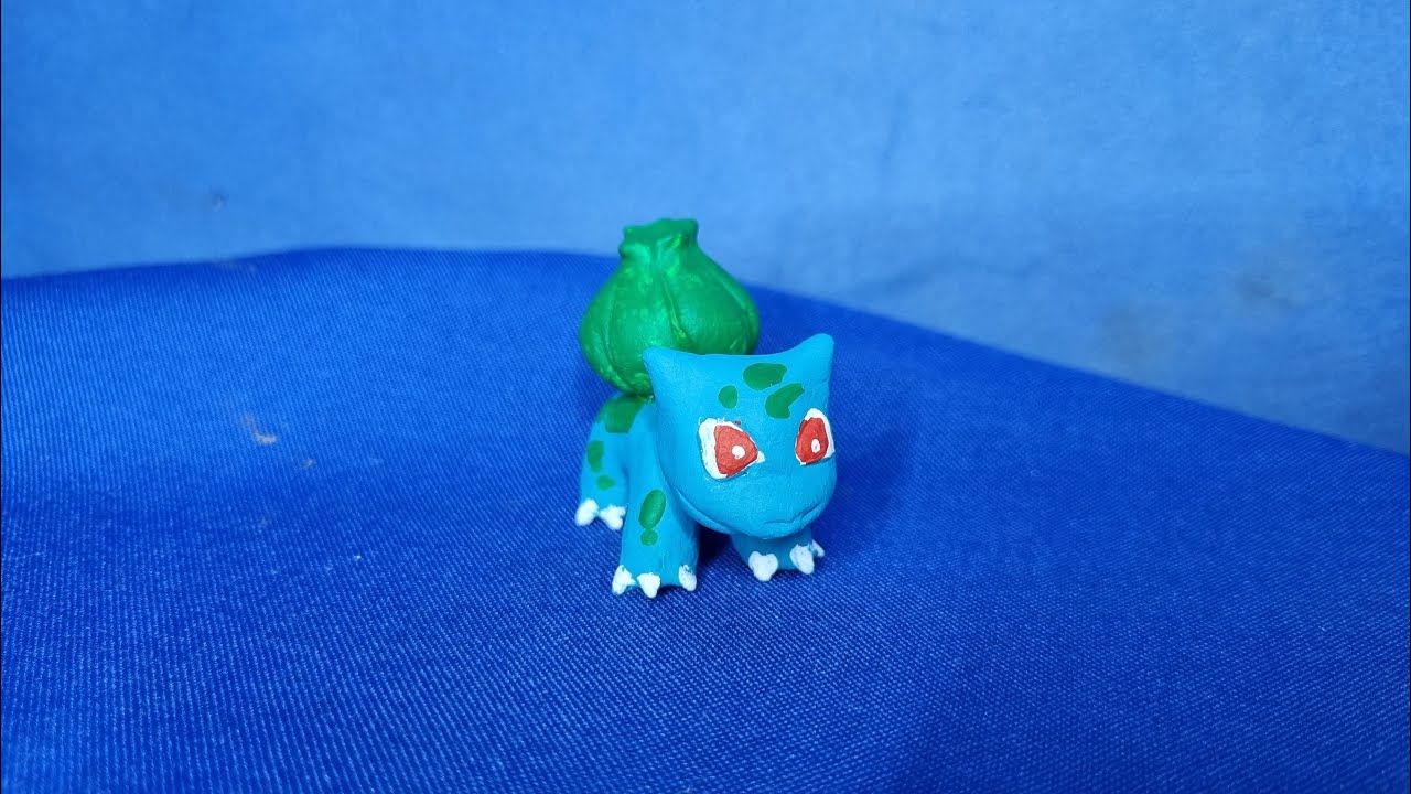 Como hacer a BULBASAUR en PORCELANA FRIA/PLASTILINA | TUTORIAL