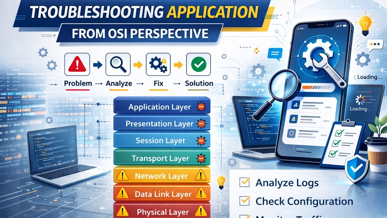 Troubleshooting of Applications from OSI Prospective | CCNA|CCNP