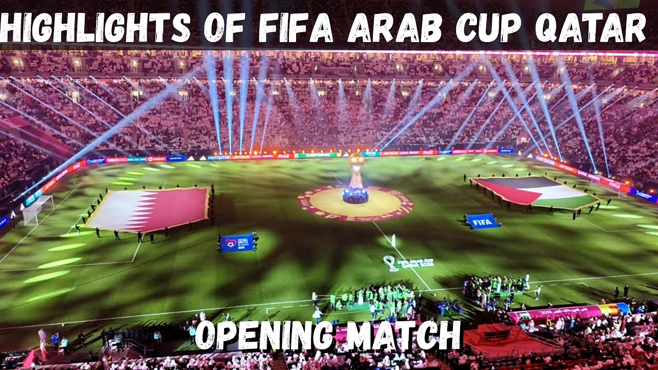 Highlights of FIFA Arab Cup 🏆 Qatar 🇶🇦 2025 opening ceremony inside and outside of the stadium 🏟️