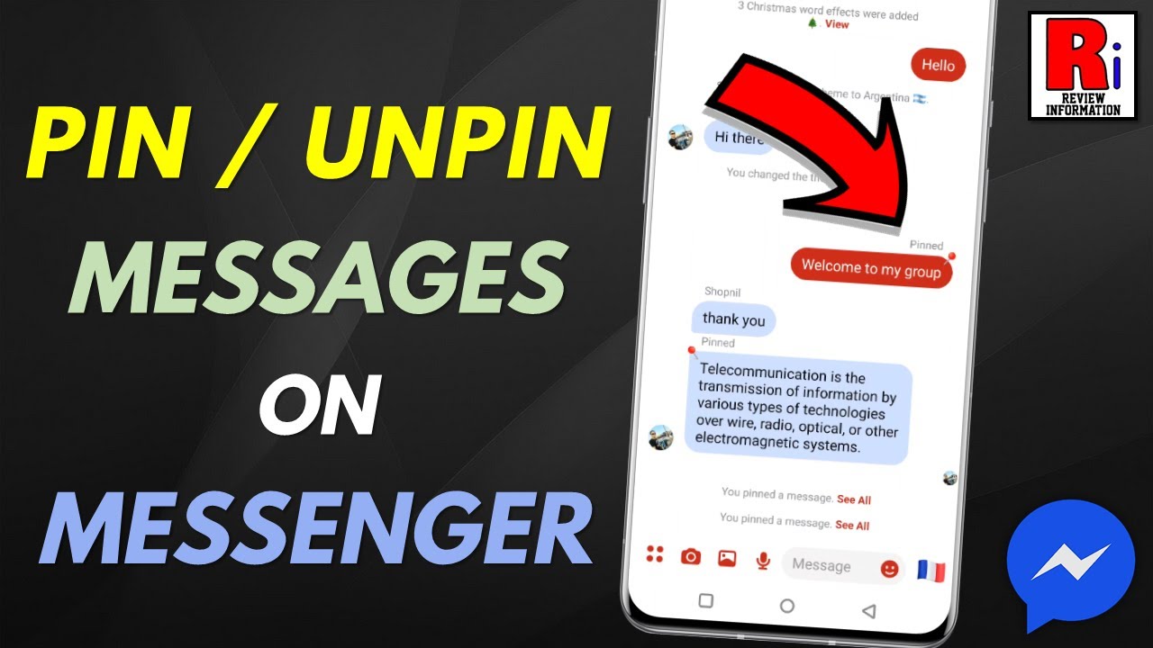 How to Pin / Unpin Any Message on Facebook Messenger