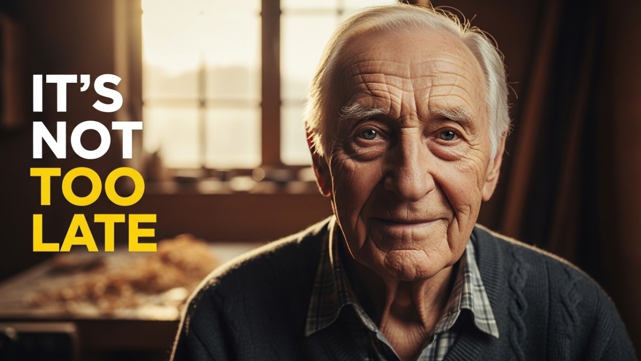 Мне 85 лет. Всем, кто чувствует себя отстающим в жизни, пожалуйста, послушайте это.