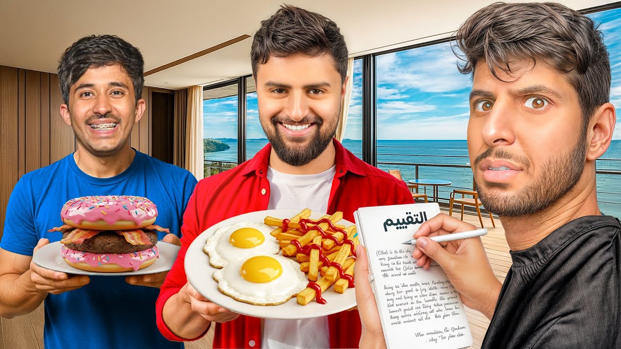 أكلت اغرب وصفات المشاهير ( دونات مع برجر 😨!!!)