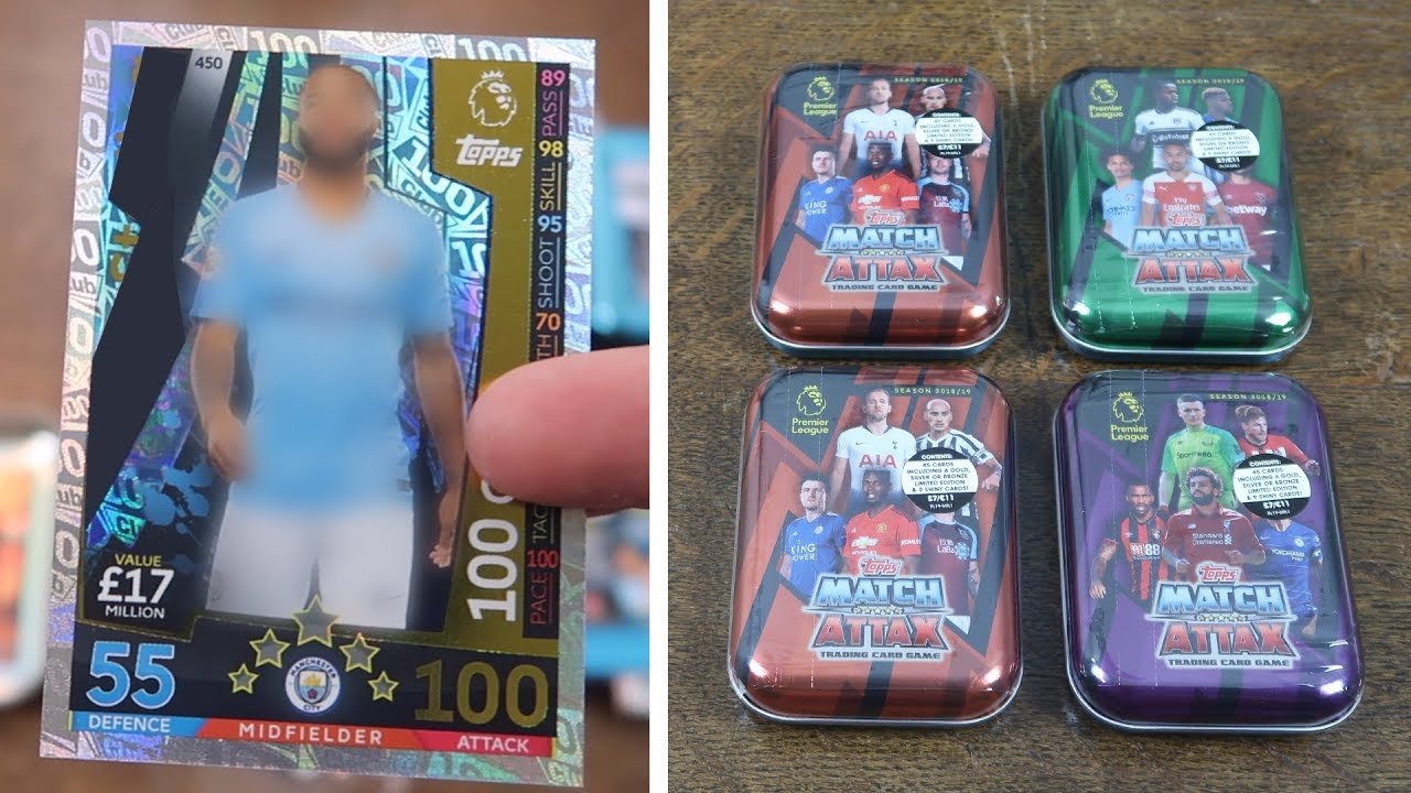 100 CLUBS! 4 Mini Tins - Match Attax 2018/19