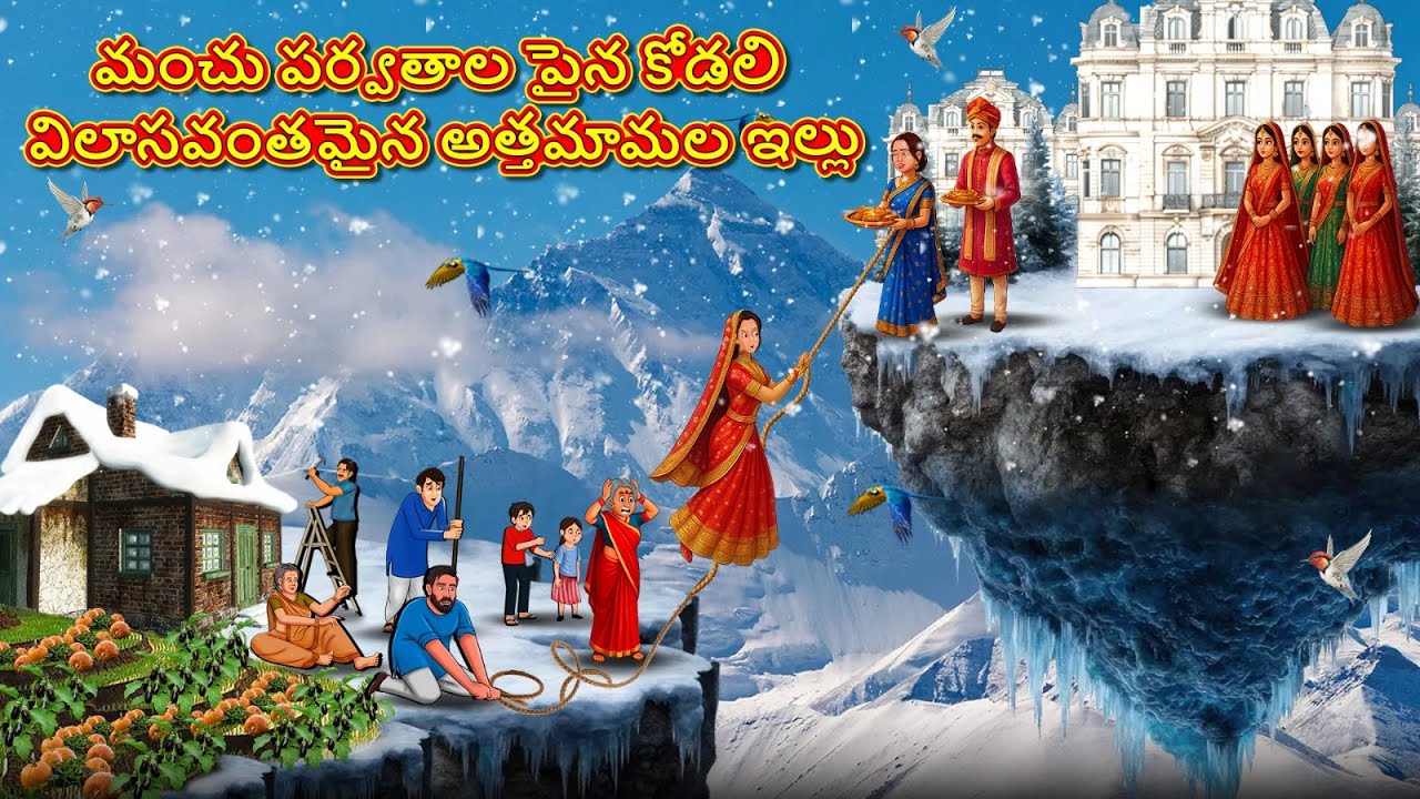 మంచు పర్వతాల పైన కోడలి విలాసవంతమైన అత్తమామల ఇల్లు | Telugu Stories | Telugu Kathalu | Telugu Stories