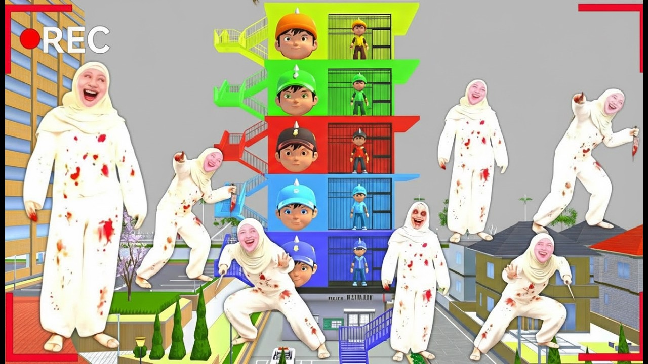 Yuta Mio Buat Penjara Boboiboy Warna Warni Paling Aman Dari Pasukan Anomali JULE Di Dunia Sakura 😱👺