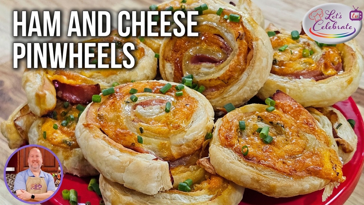 How to Make Ham And Cheese Puff Pastry Pinwheels - It's Easy!