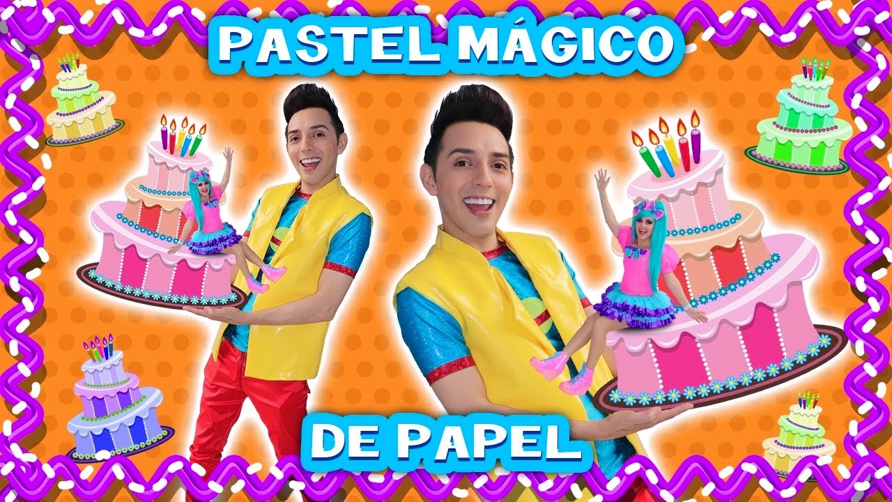 PASTEL MÁGICO DE PAPEL / SHOW PIEDRA PAPEL O TIJERA / COMO HACER UN PASTEL / MIKO MINDY MOLY