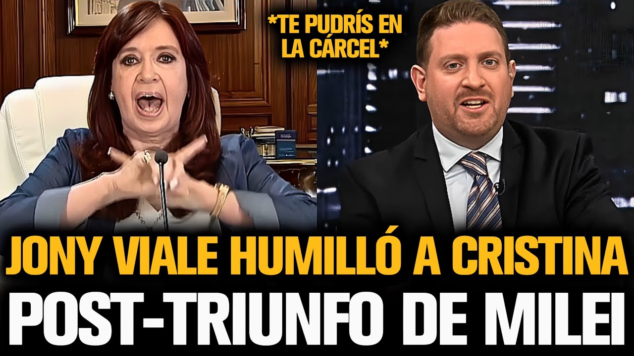 JONATAN VIALE HUMILLÓ A CRISTINA TRAS EL TRIUNFO DE MILEI EN LAS ELECCIONES