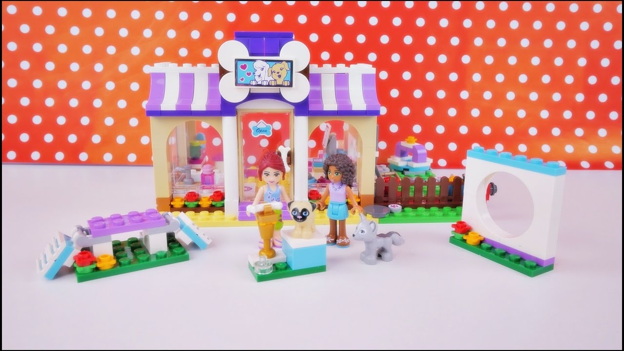 Przedszkole dla szczeniąt - budowanie klocków Lego Friends 41124