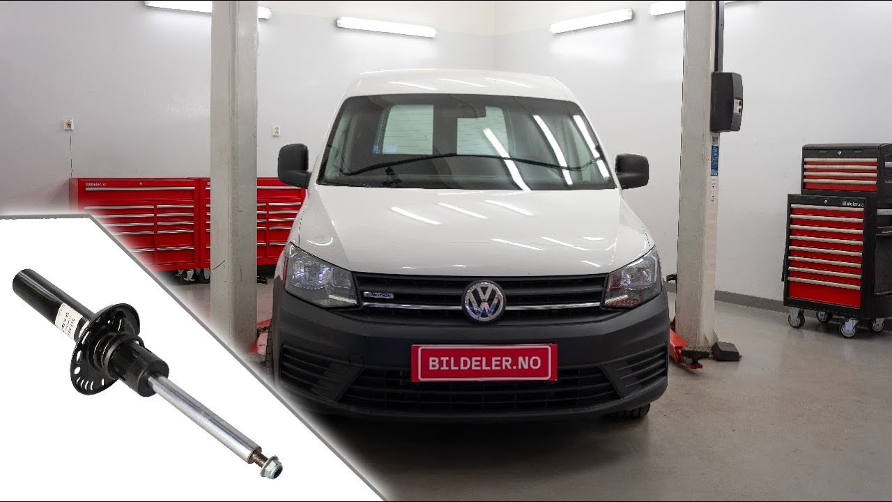 Volkswagen Caddy(IV): Hvordan bytte st&oslash;tdemper og fj&aelig;r foran - 2015 og nyere modeller