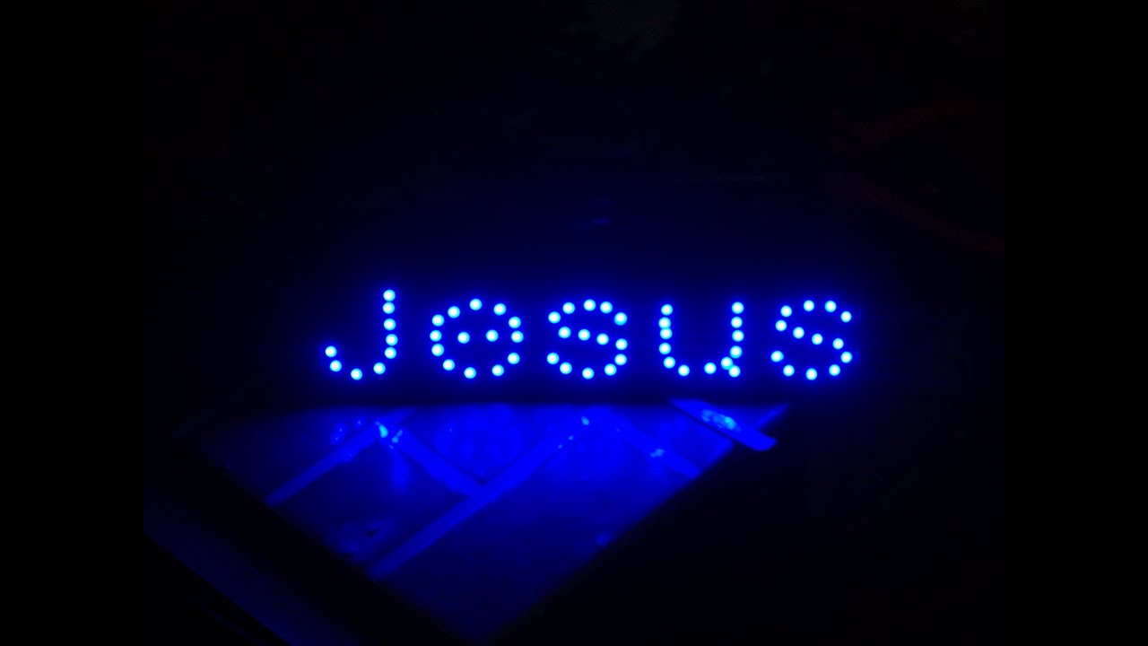 Como fazer um letreiro luminoso com Led.