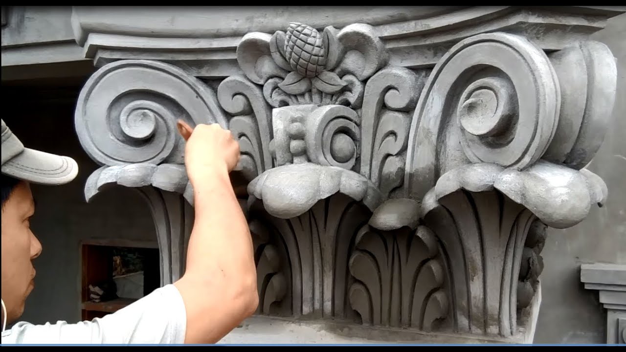 Как создать классическую квадратную головку колонны